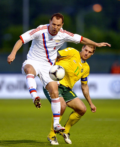 Литва-Россия 0:0 2012, Сергей Игнашевич.