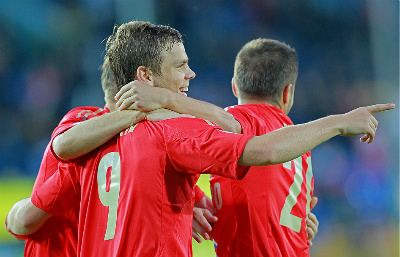 Россия-Люксембург 4:1 Кокорин забивает гол на 19 секунде!