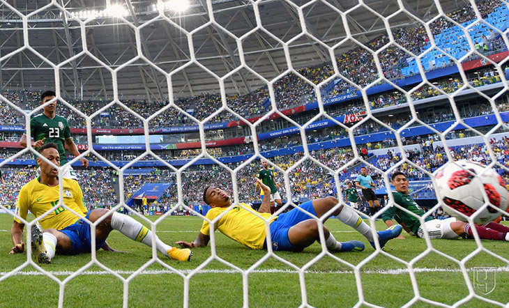 Бразилия-Мексика 2-0 1/8 финала чемпионата мира Неймар гол