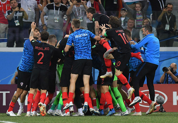 Хорватия-Дания 1:1 1/8 финала чемпионат мира