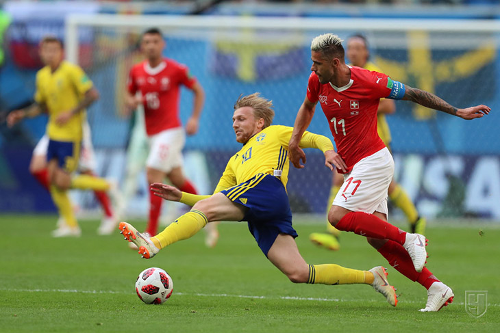 Швеция-Швейцария 1:0  1/8 финала чемпионата мира 2018