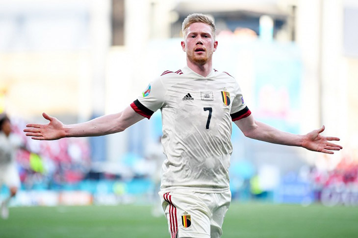 Евро-2020 Дания — Бельгия — 1:2 Де Брейне