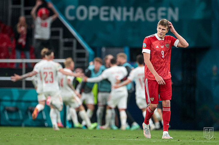 Чемпионат Европы Россия — Дания — 1:4 Соболев