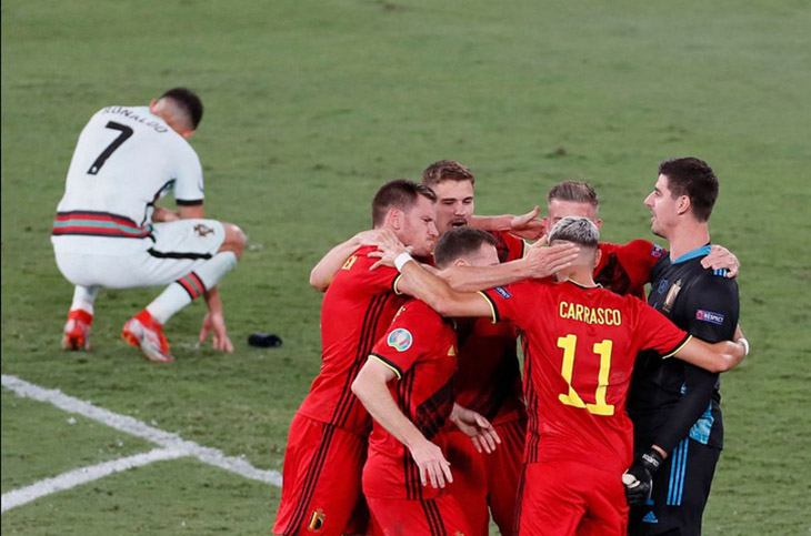 Евро-2020. 1/8 финала Бельгия — Португалия — 1:0