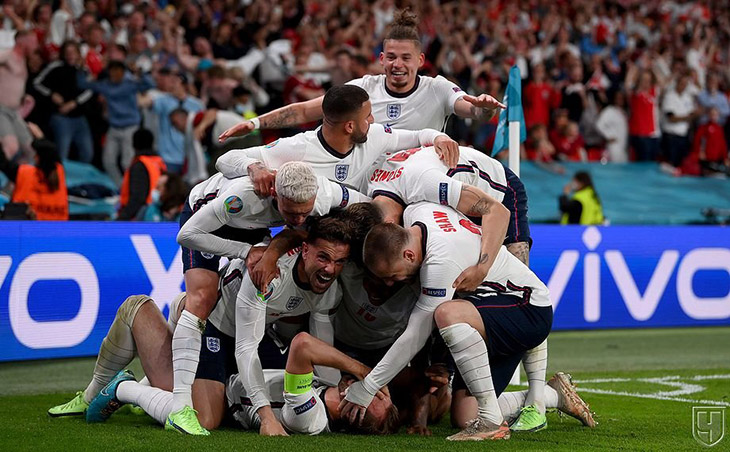 Евро-2020 1/2 финала Англия — Дания — 2:1 д.в.