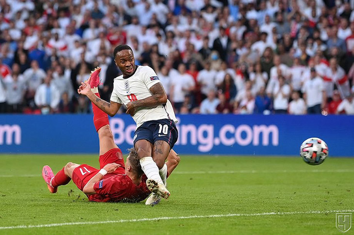Евро-2020 1/2 финала Англия — Дания — 2:1 д.в. "левый" пенальти!!!