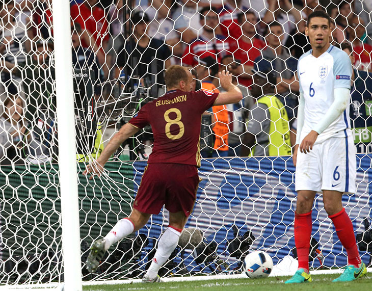 Англия - Россия 1:1 Денис Глушаков