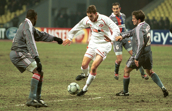 Лига Чемпионов Спартак - Лион 2001 год Герман Ловчев