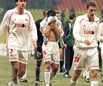 Лига Чемпионов Спартак - Лион 2001 год