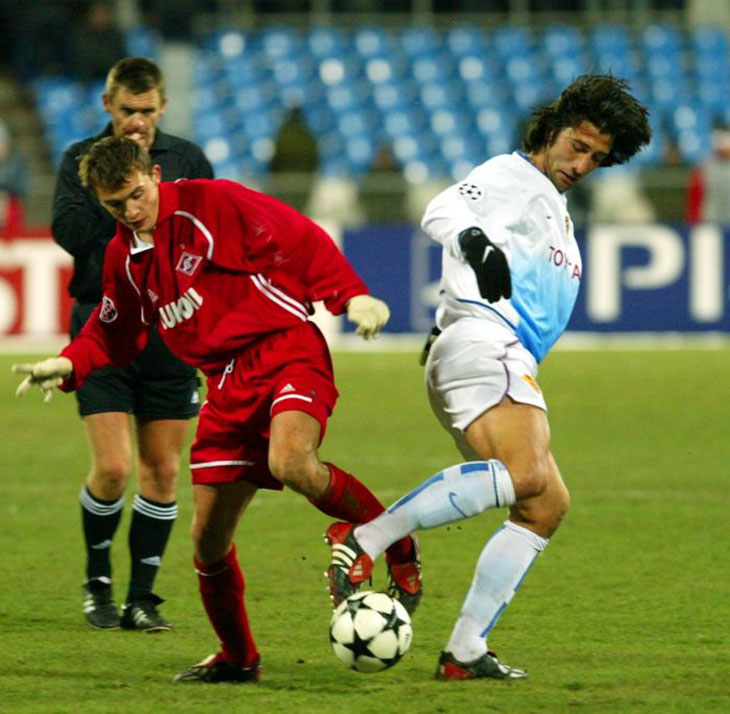 Лига Чемпионов Спартак - Базель 2002 год