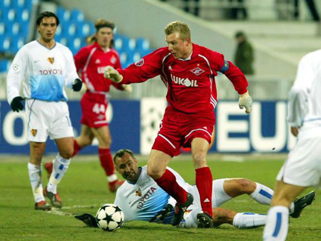 Лига Чемпионов Спартак - Базель 2002 год