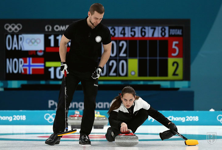 Брызгалова и Крушельницкий завоевали бронзовые медали на Играх-2018 в дабл-миксте