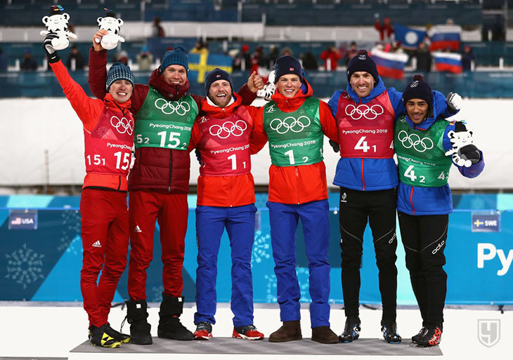 Лыжники Спицов и Большунов завоевали серебро в командном спринте на ОИ-2018