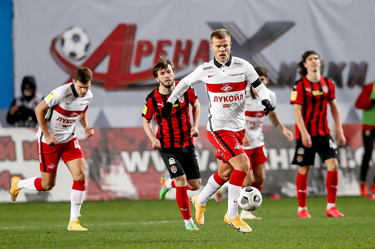 «Химки» — «Спартак» — 2:3 Кокорин