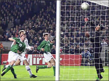 ИРЛАНДИЯ - РОССИЯ - 2:0 2002 год гол в ворота Нигматулина
