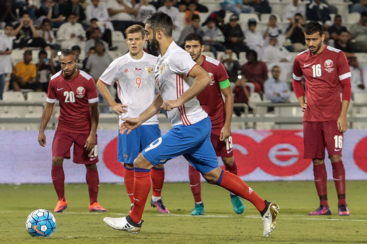 Катар - Россия 2:1 Самедов реализует пенальти!