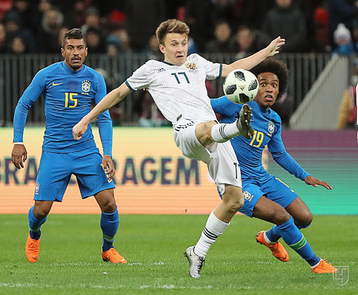 Россия-Бразилия 0-3 Александр Головин