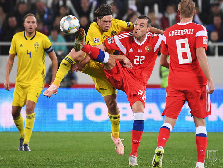 Лига наций. Россия - Швеция - 0:0 Дзюба