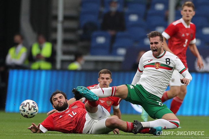 Товарищеский матч Россия — Болгария — 1:0 Джикия