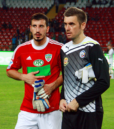 Стипе Плетикоса и Сослан Джанаев бывшие вратари Спартака.