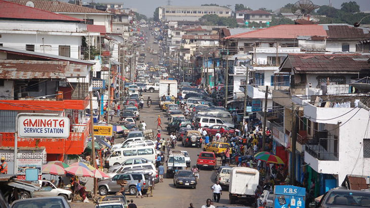 Центр столицы Либерии Монровии